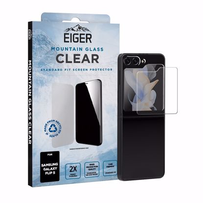 Picture of Eiger Eiger Mountain Glass CLEAR Screen Protector GRS for Samsung Z Flip7 FE/ Z Flip6/Z Flip5